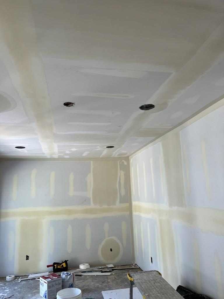 Drywall repair living room